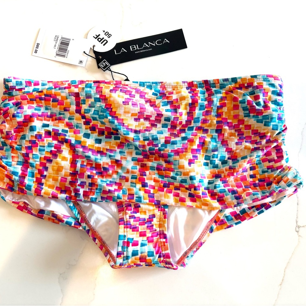 La Blanca Mosaic Swim Bottom-small